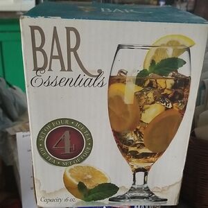 Baby Essentials Set of Four Iced Tea Glasses - Clear